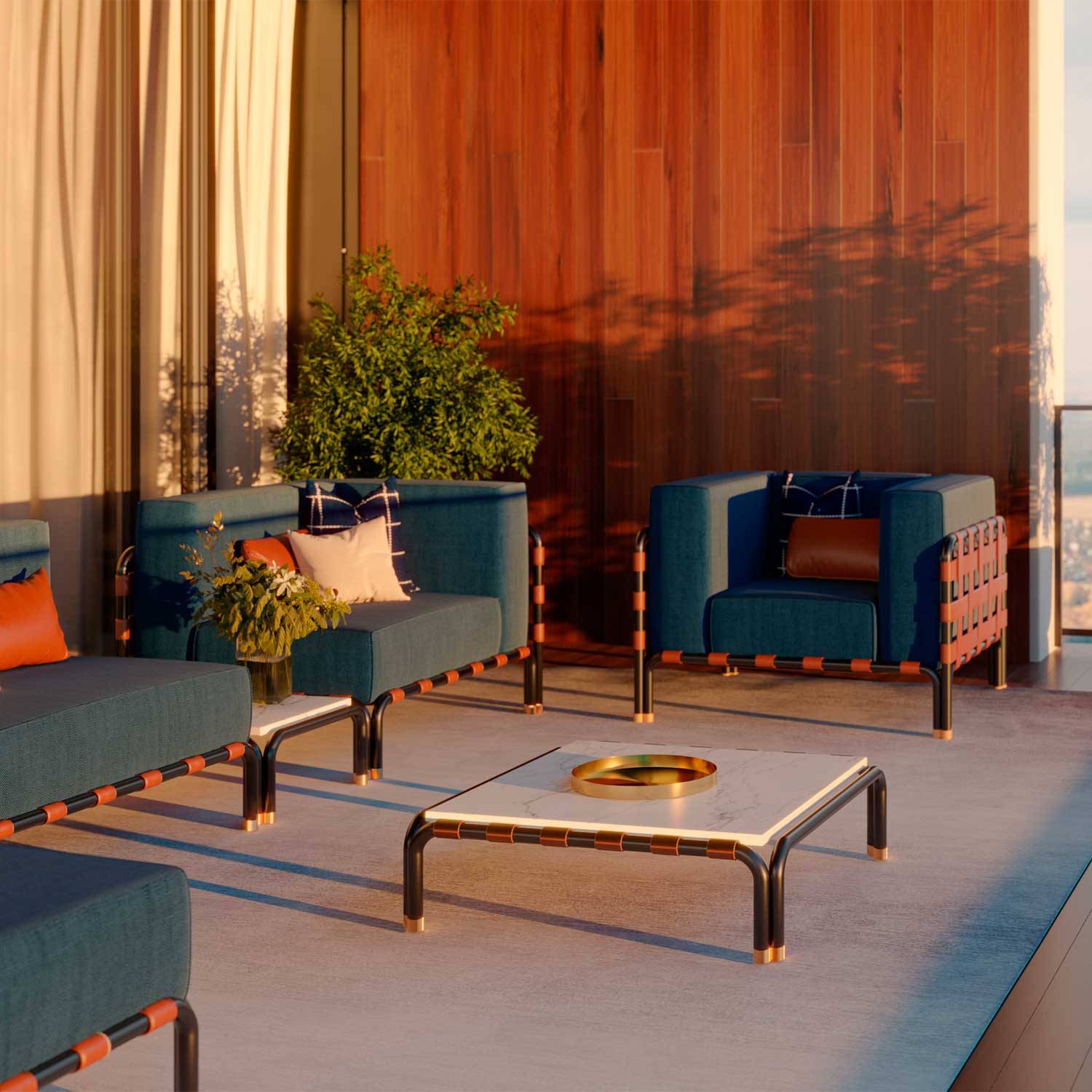 HOUND Armchair - High-end, customizable outdoor armchair