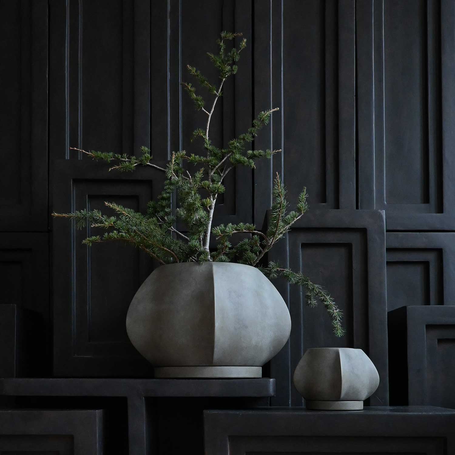 ARKET - Pot de fleur extérieur xxl design en béton fibré