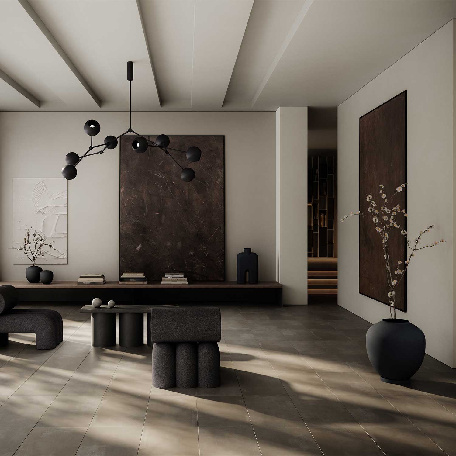 SUNAO - Vase exterieur design en béton fibré