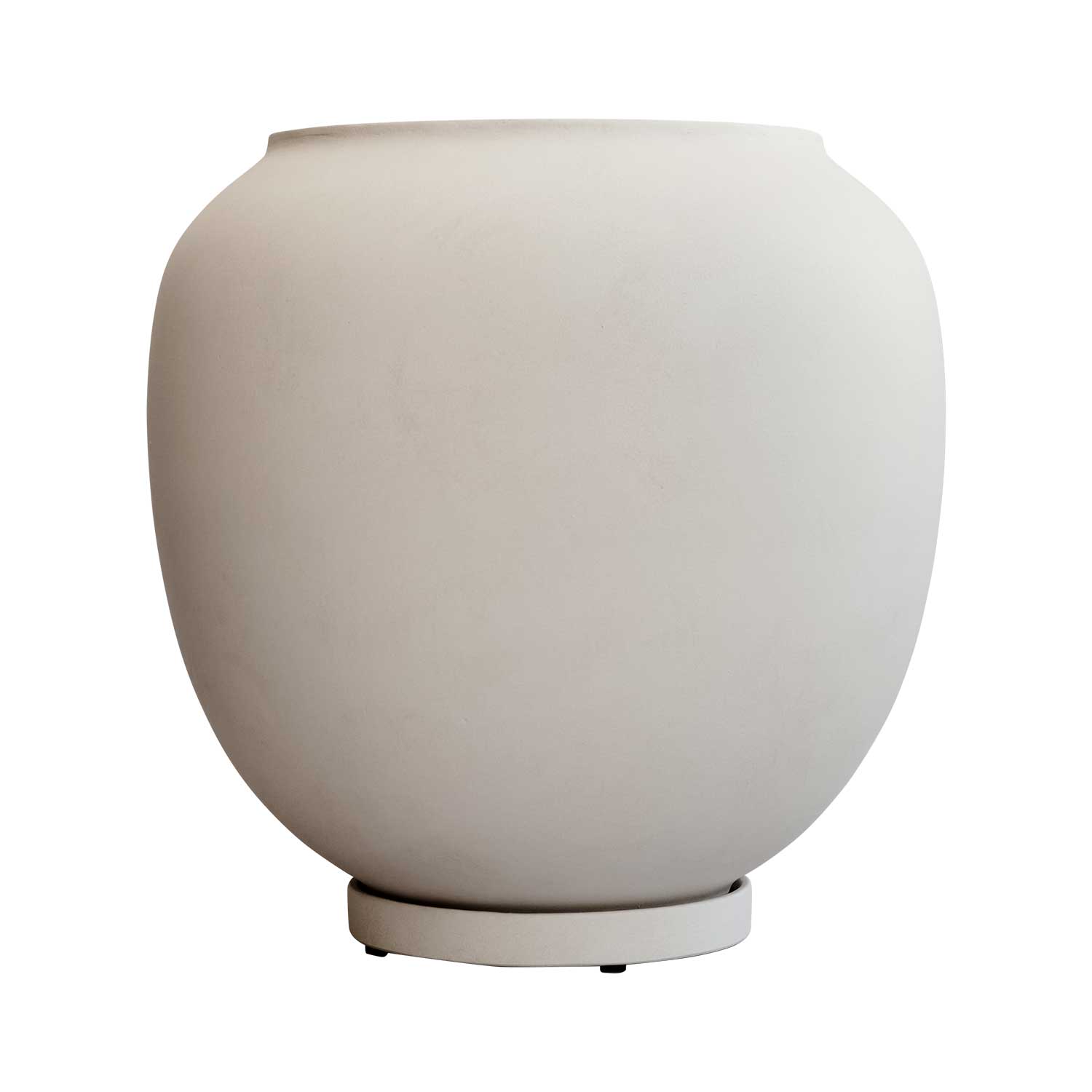SUNAO - Grand pot de fleur extérieur design en béton fibré