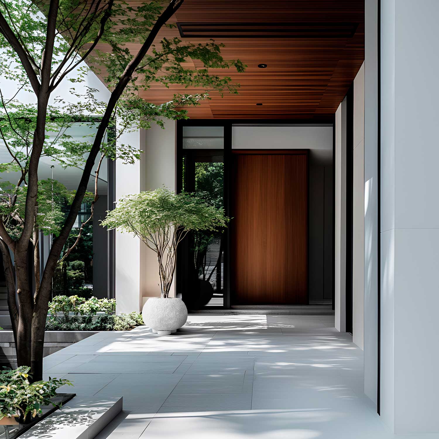 URCHIN - Grand pot de fleur design d'extérieur en béton fibré