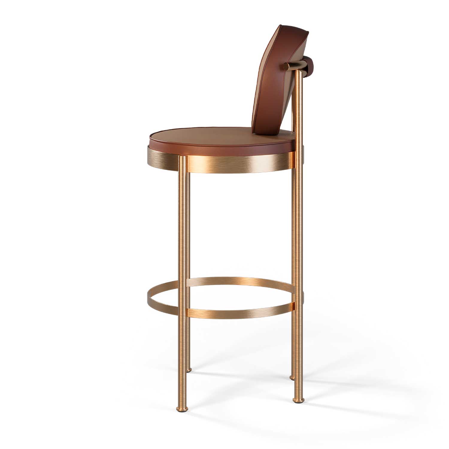 TRACE Bar Chair - Tabouret de bar d'extérieur avec dossier haut de gamme
