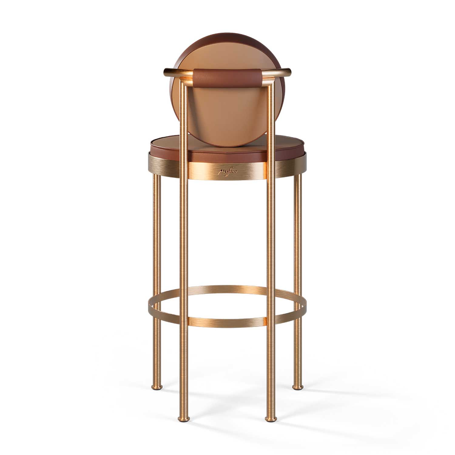 TRACE Bar Chair - Tabouret de bar d'extérieur avec dossier haut de gamme