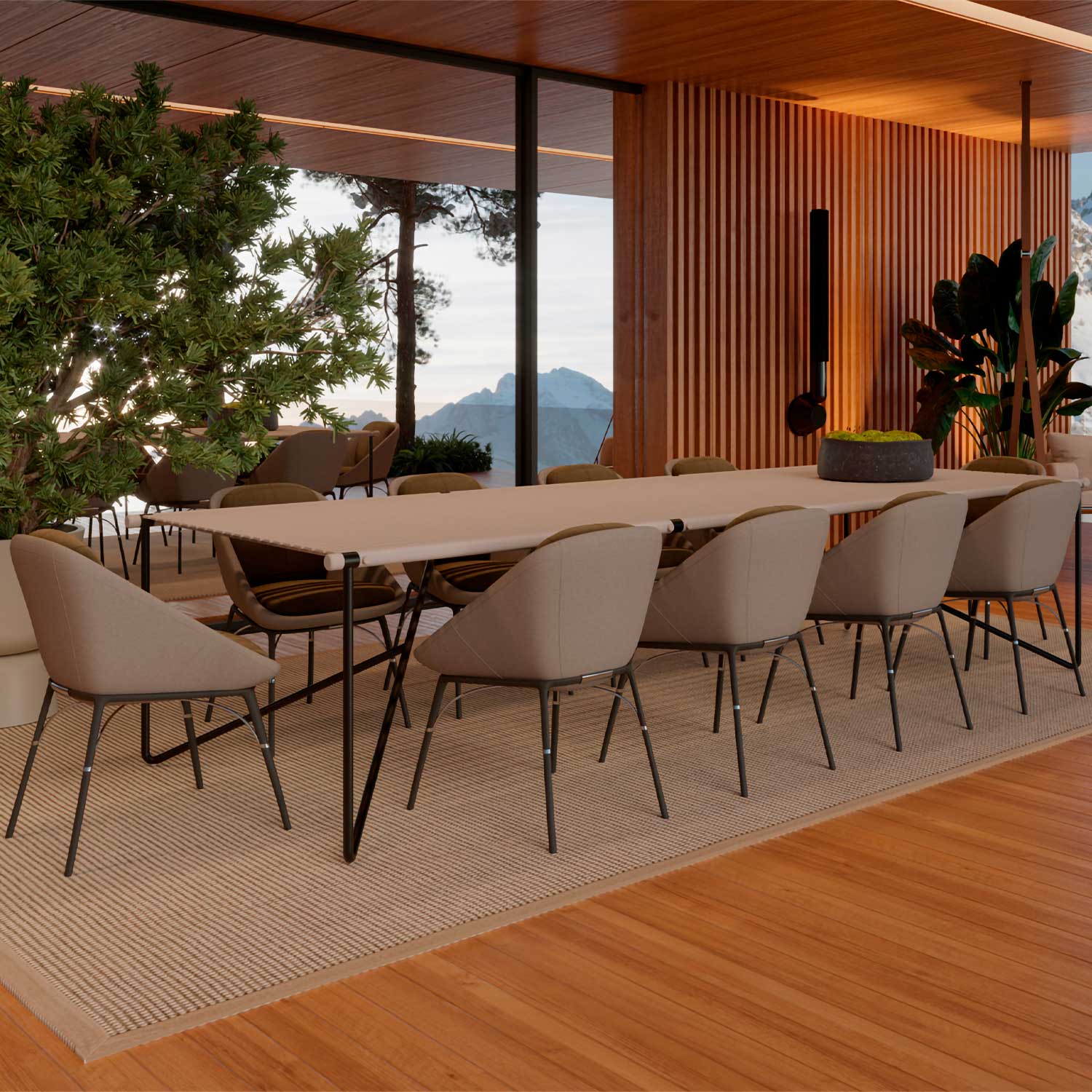 NERO Dining Chair - Chaise d'extérieur design haut de gamme personnalisable