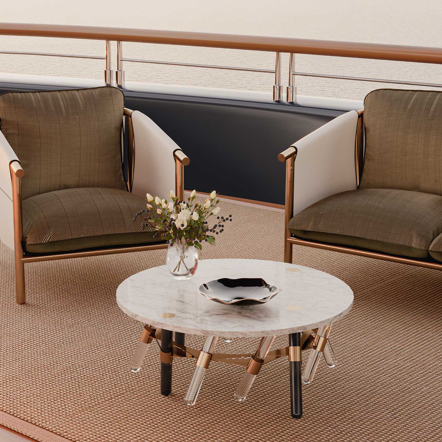 HOUDINI Coffee Table - Table basse d'extérieur haut de gamme personnalisable