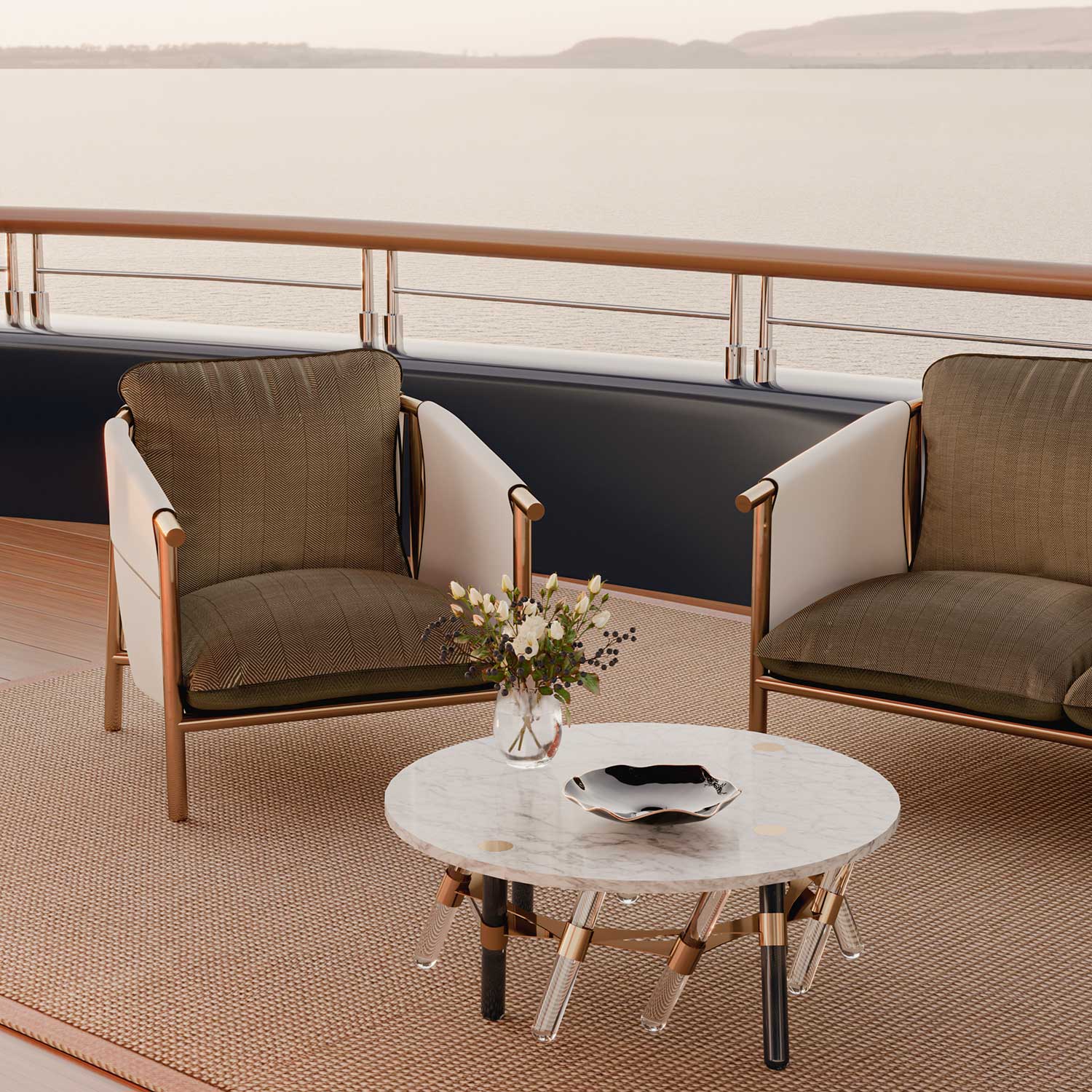 CÉLINE Armchair - Fauteuil d'extérieur haut de gamme personnalisable