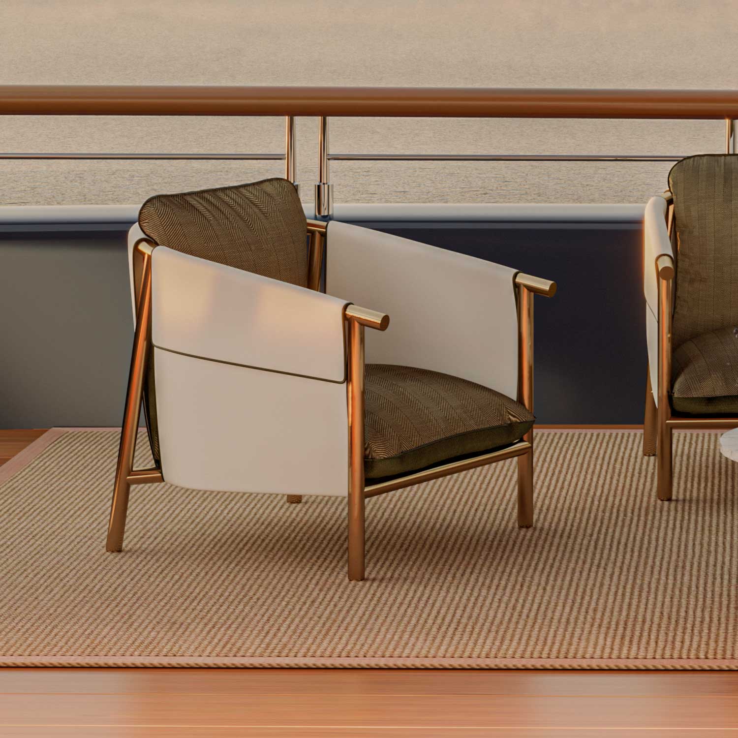 CÉLINE Armchair - Fauteuil d'extérieur haut de gamme personnalisable