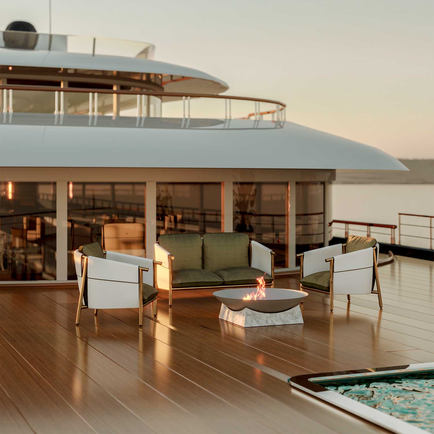 CÉLINE Armchair - Fauteuil d'extérieur haut de gamme personnalisable