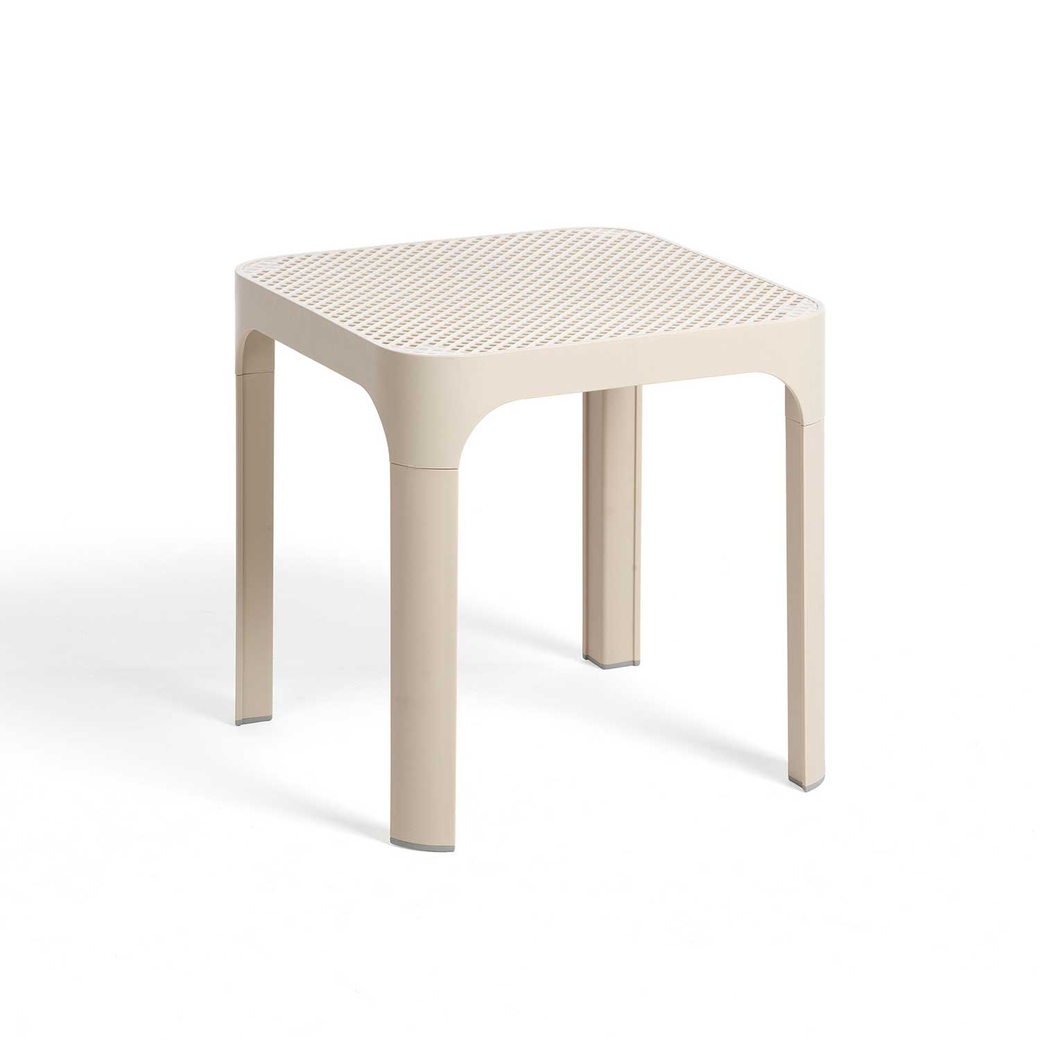 NET Table - Table d'appoint carrée extérieur en résine