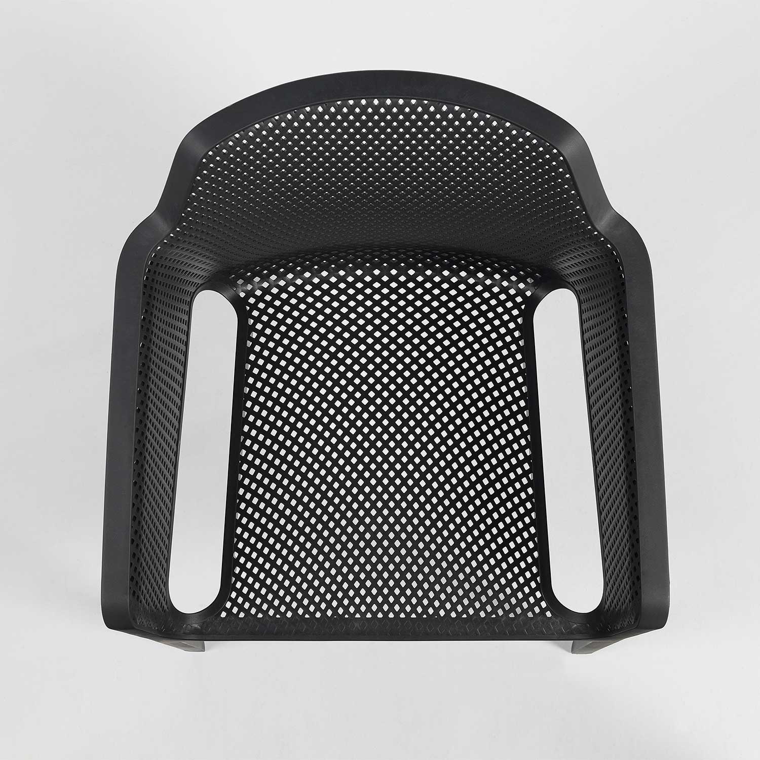 NET - Designer outdoor chair with armrests