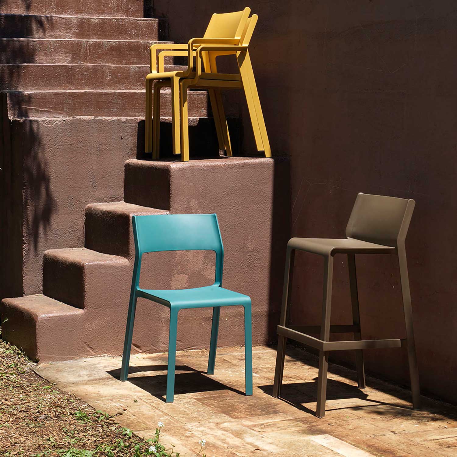 TRILL Bistrot - Chaise d'extérieur design empilable