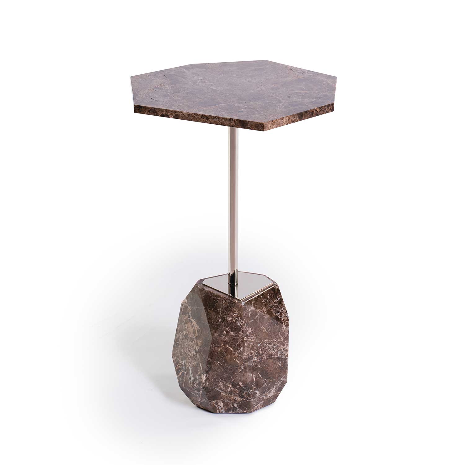 REM Side Table - Table d'appoint d'extérieur en marbre haut de gamme