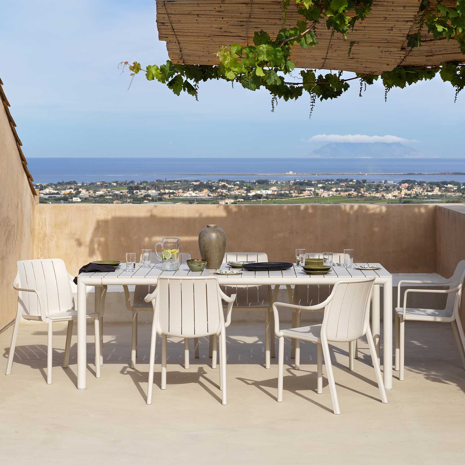 TIBERINA Armchair - Chaise d'extérieur design avec accoudoirs