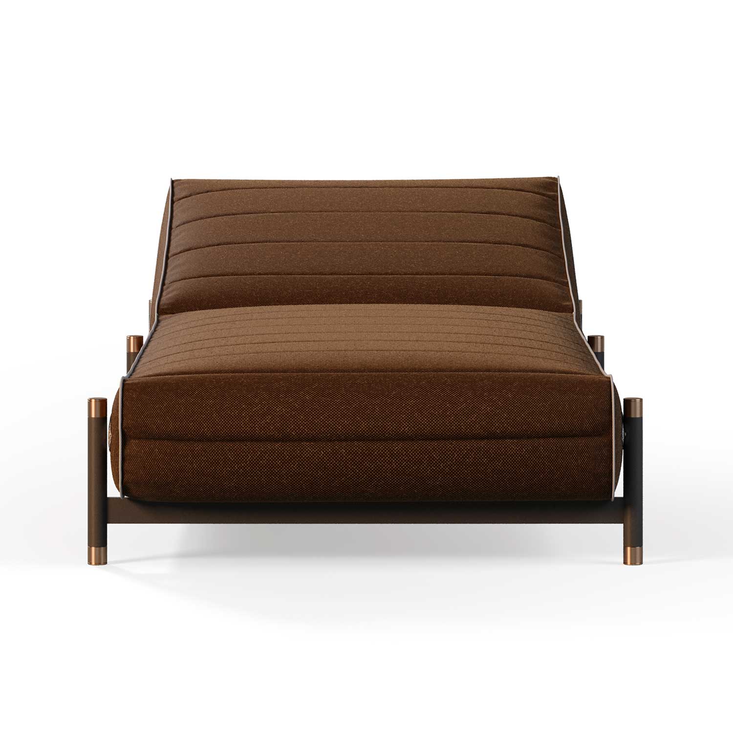 VOGUE Sunbed - Transat haut de gamme cuir ou tissu personnalisable