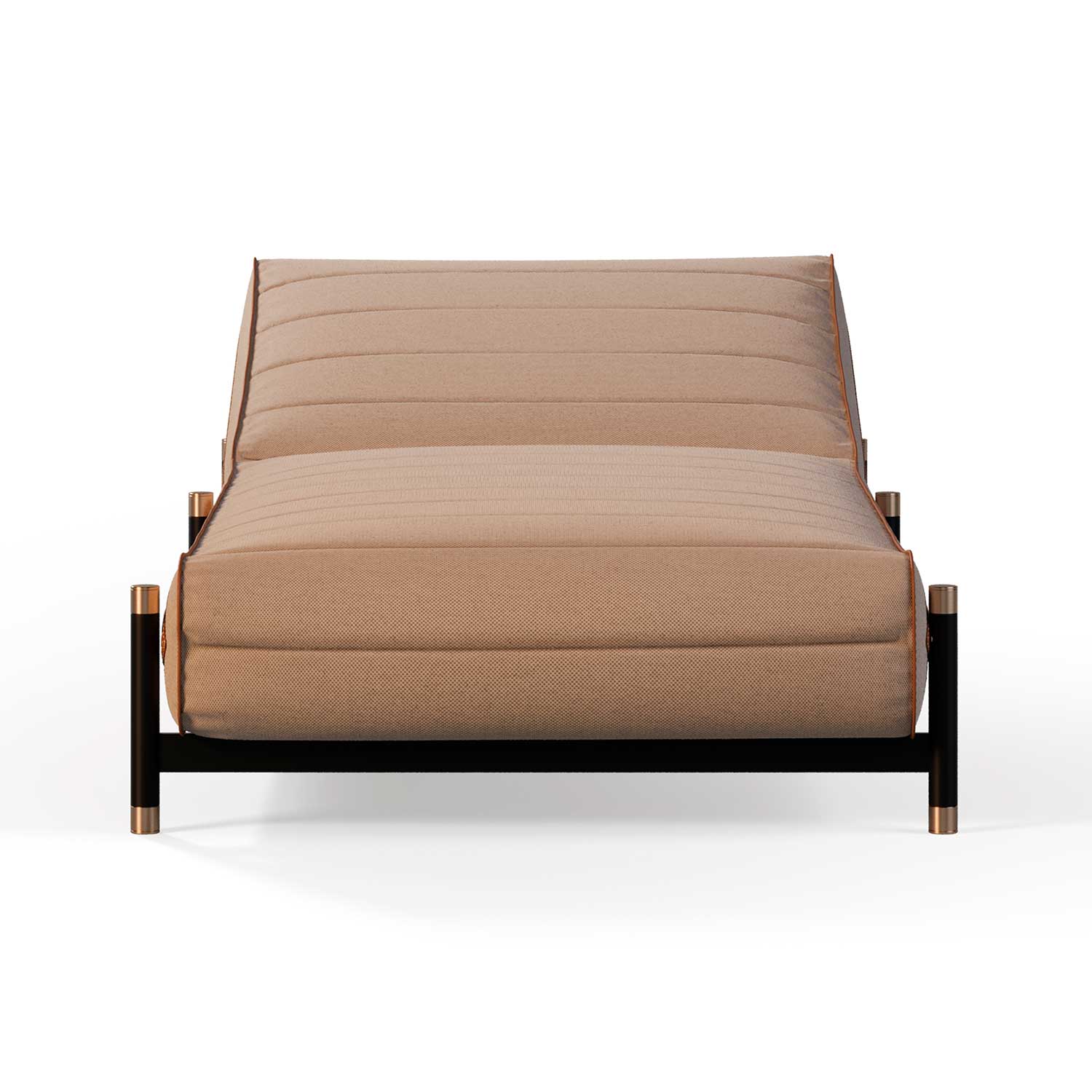 VOGUE Sunbed - Transat haut de gamme cuir ou tissu personnalisable