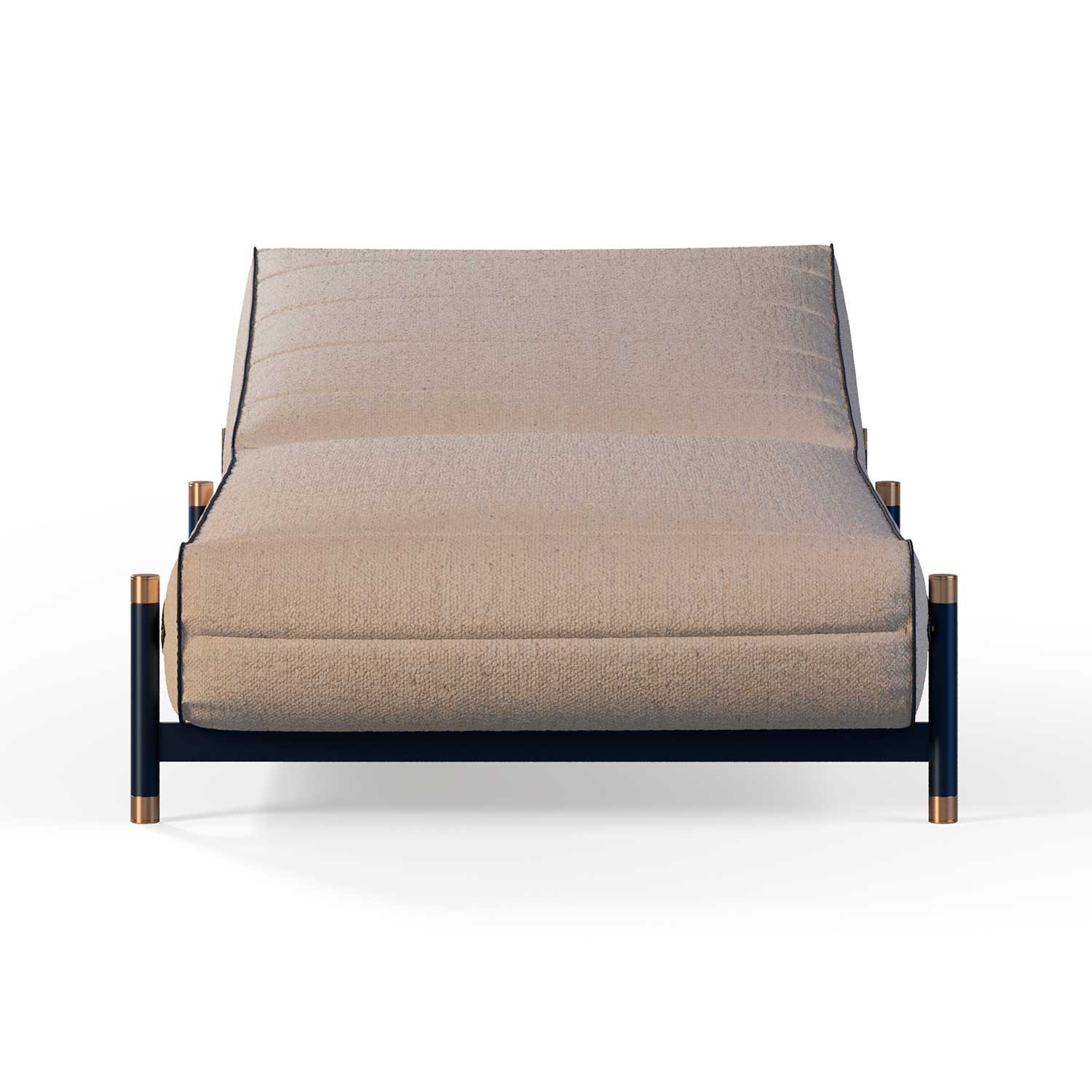 VOGUE Sunbed - Transat haut de gamme cuir ou tissu personnalisable