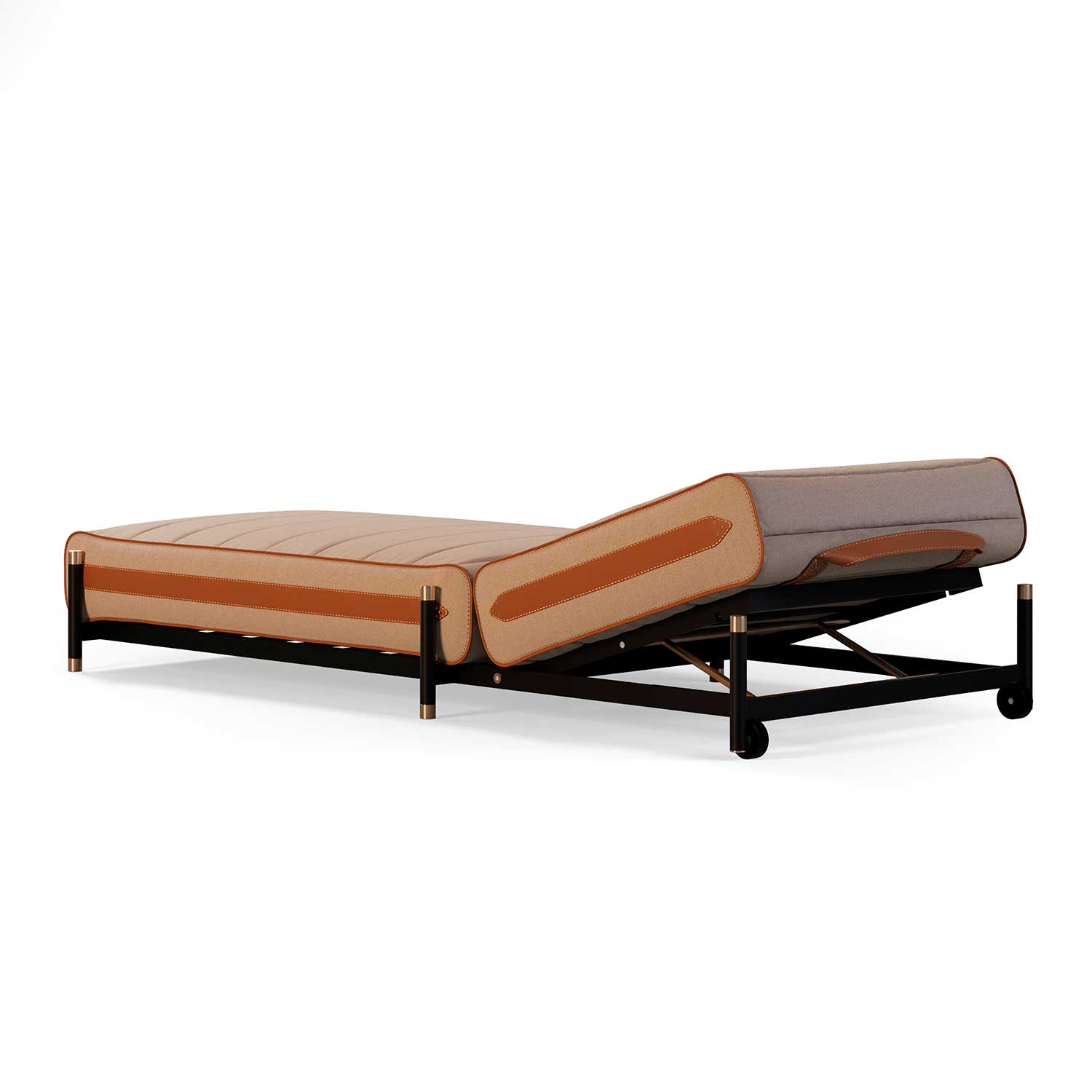 VOGUE Sunbed - Transat haut de gamme cuir ou tissu personnalisable