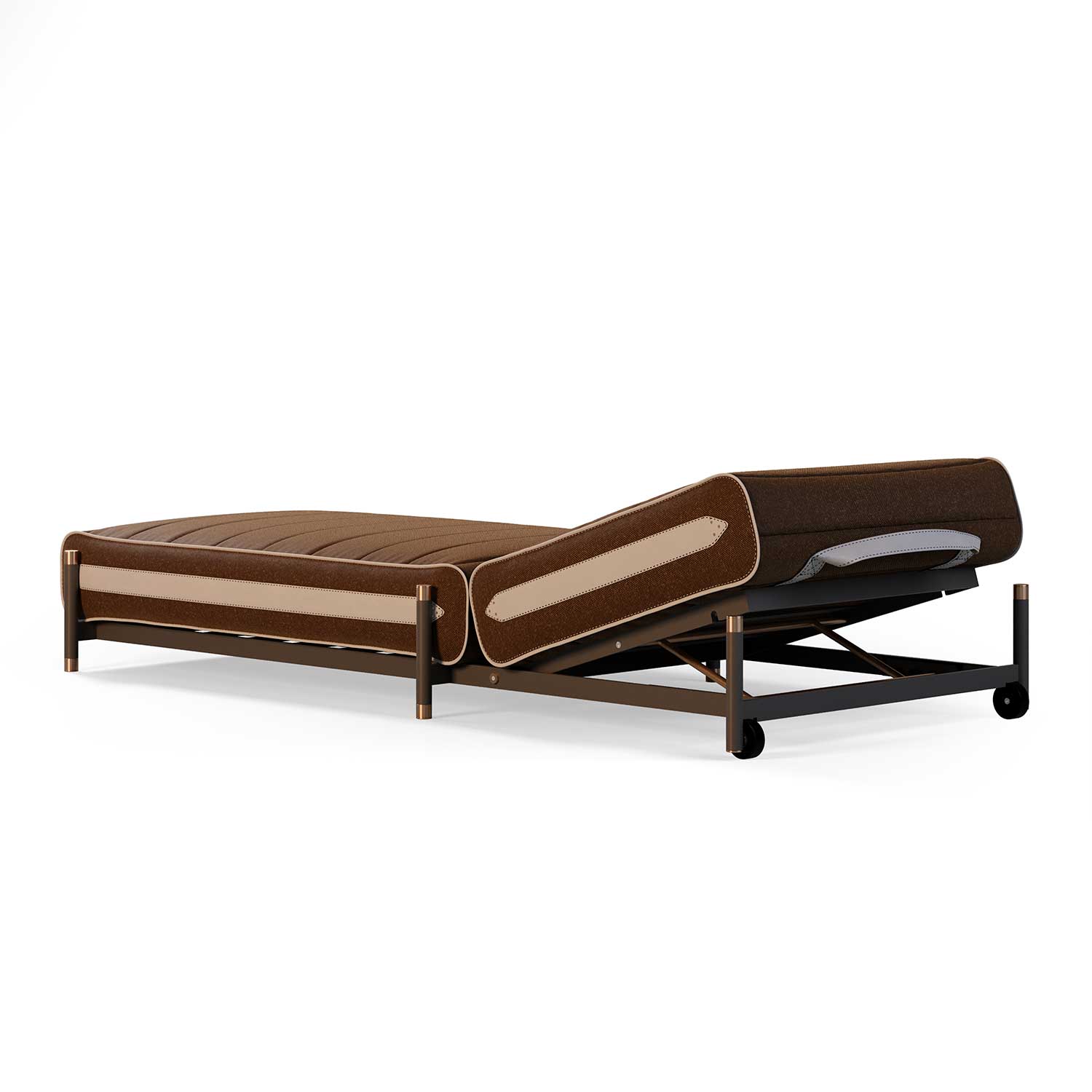 VOGUE Sunbed - Transat haut de gamme cuir ou tissu personnalisable