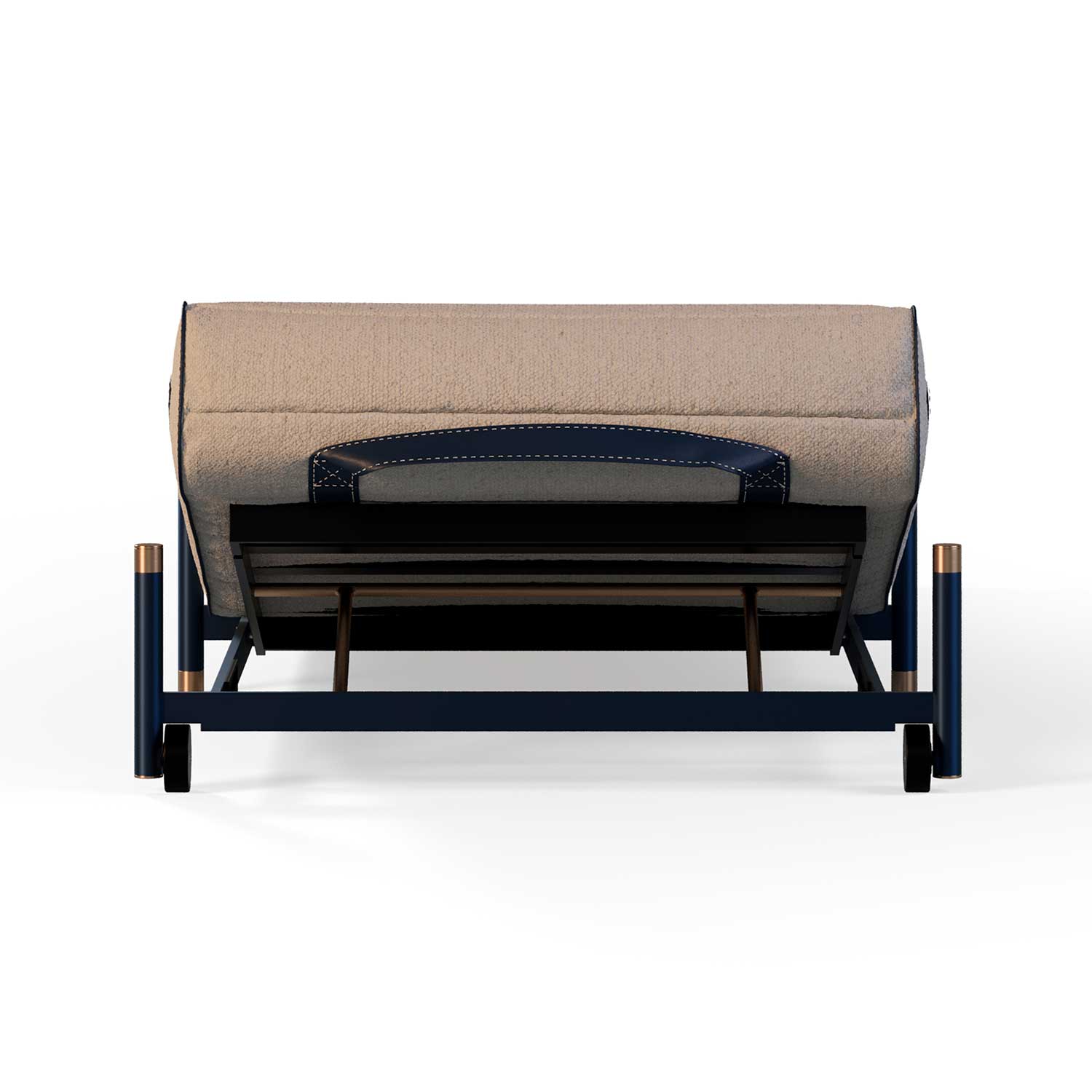 VOGUE Sunbed - Transat haut de gamme cuir ou tissu personnalisable