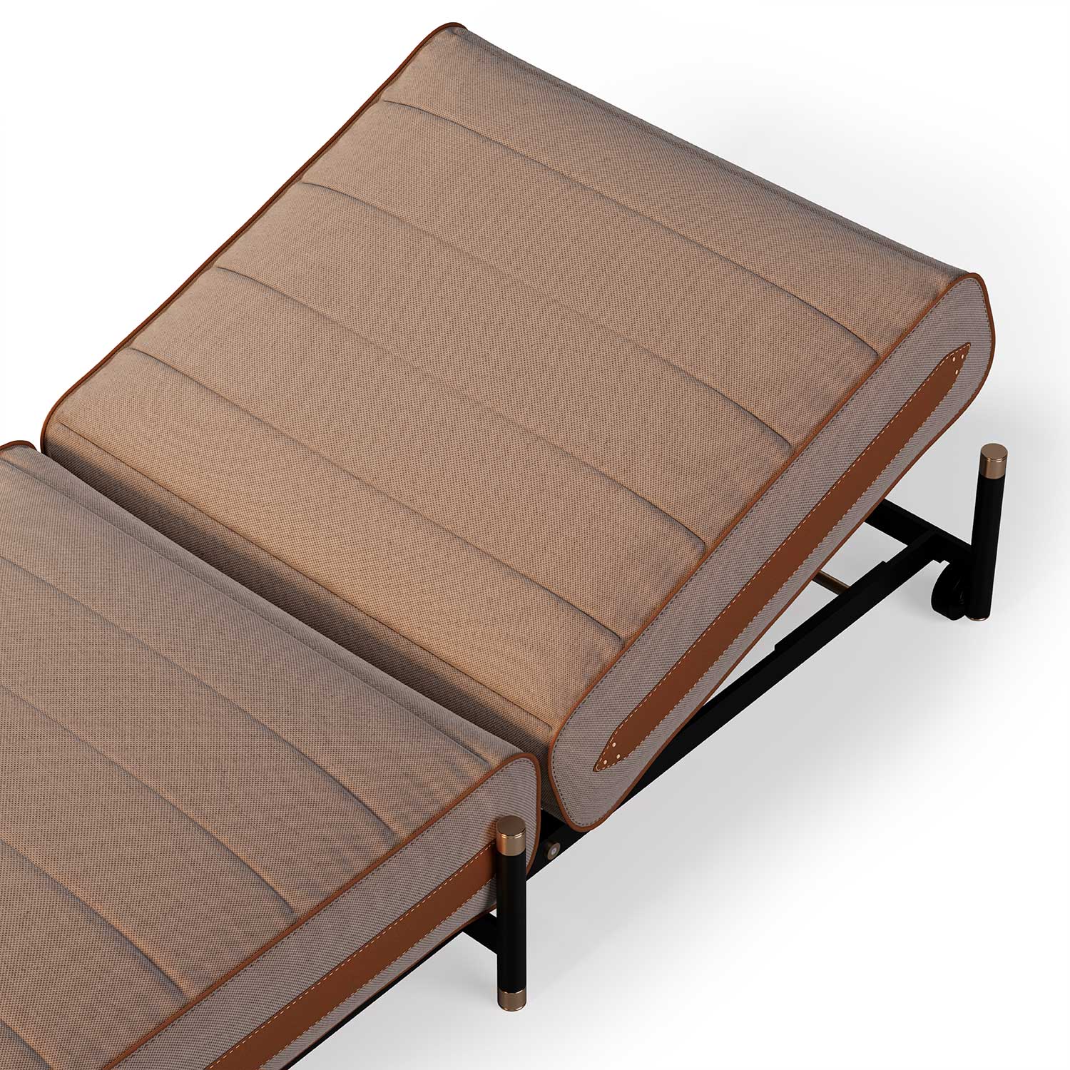 VOGUE Sunbed - Transat haut de gamme cuir ou tissu personnalisable