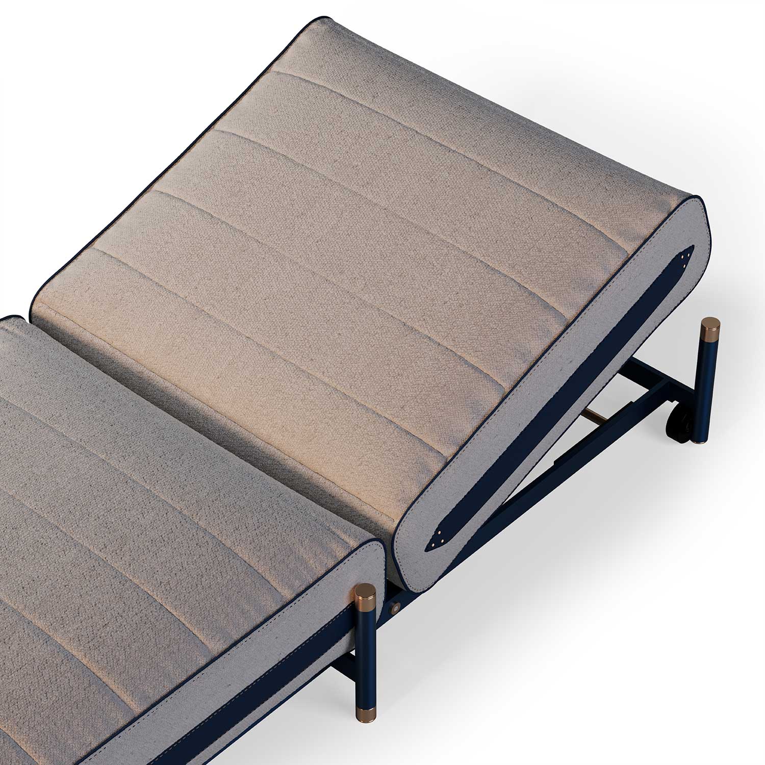 VOGUE Sunbed - Transat haut de gamme cuir ou tissu personnalisable