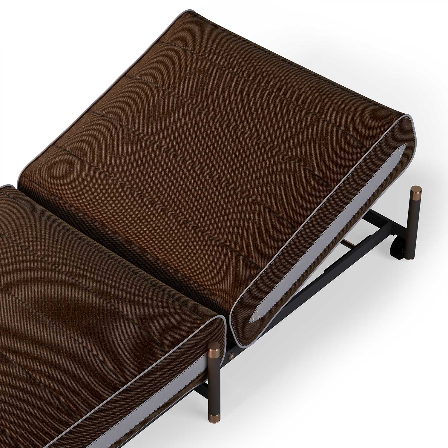 VOGUE Sunbed - Transat haut de gamme cuir ou tissu personnalisable