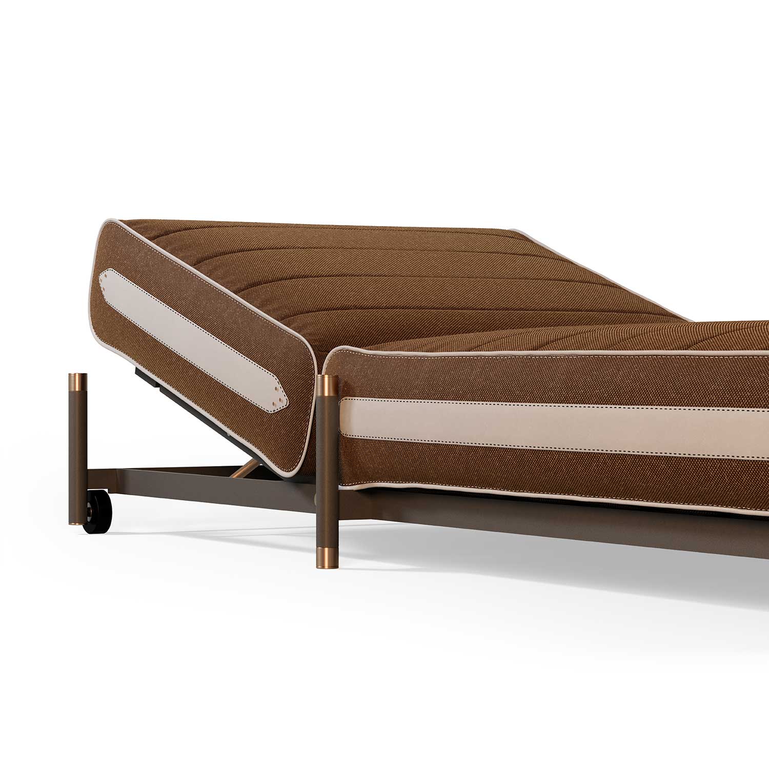 VOGUE Sunbed - Transat haut de gamme cuir ou tissu personnalisable