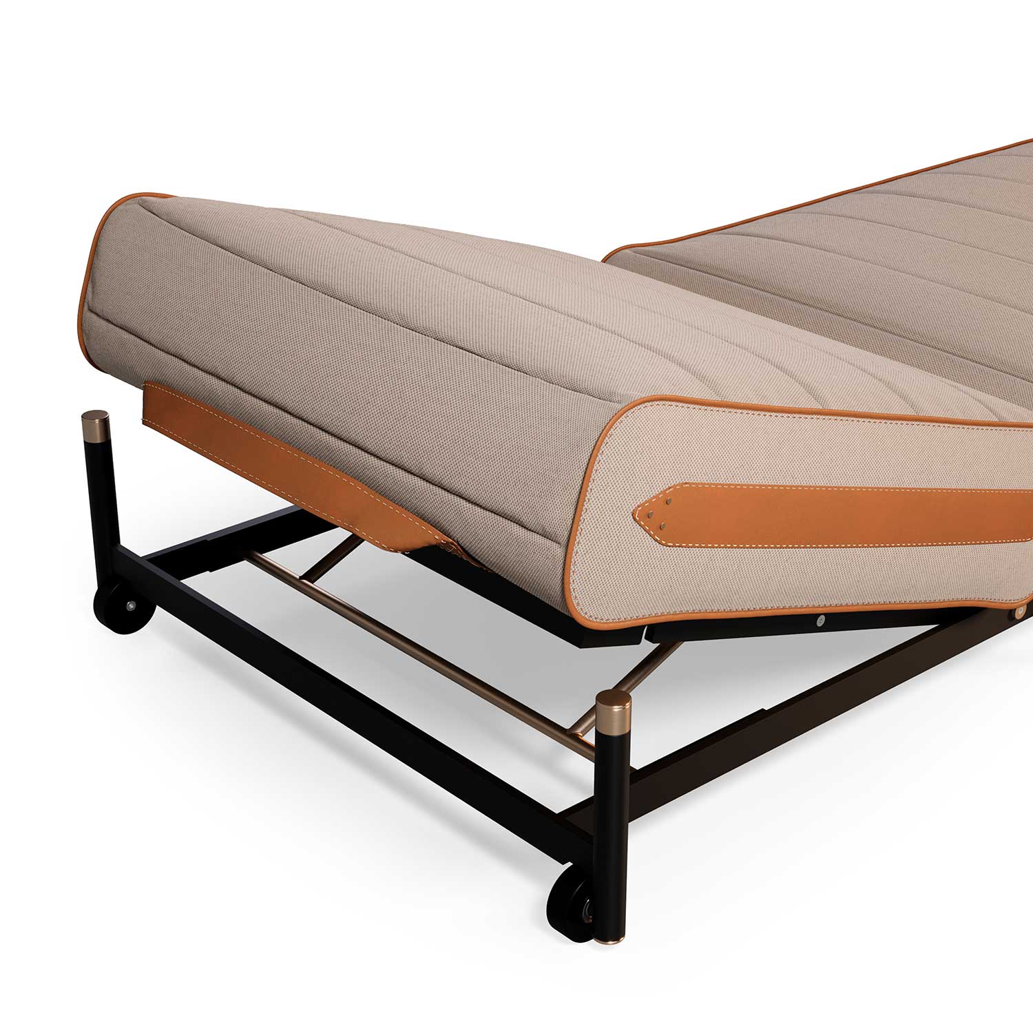 VOGUE Sunbed - Transat haut de gamme cuir ou tissu personnalisable