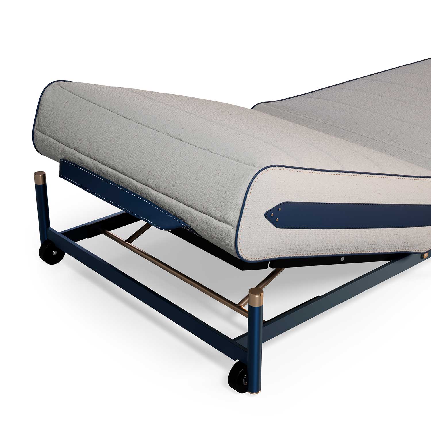 VOGUE Sunbed - Transat haut de gamme cuir ou tissu personnalisable