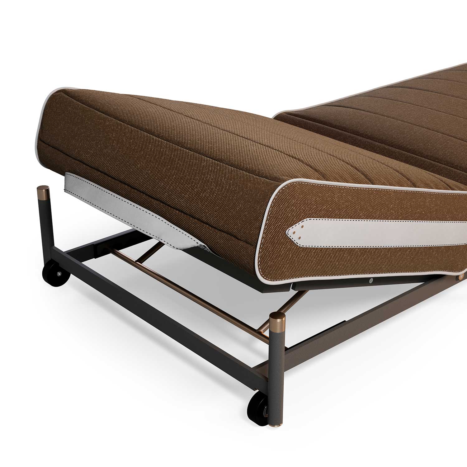 VOGUE Sunbed - Transat haut de gamme cuir ou tissu personnalisable