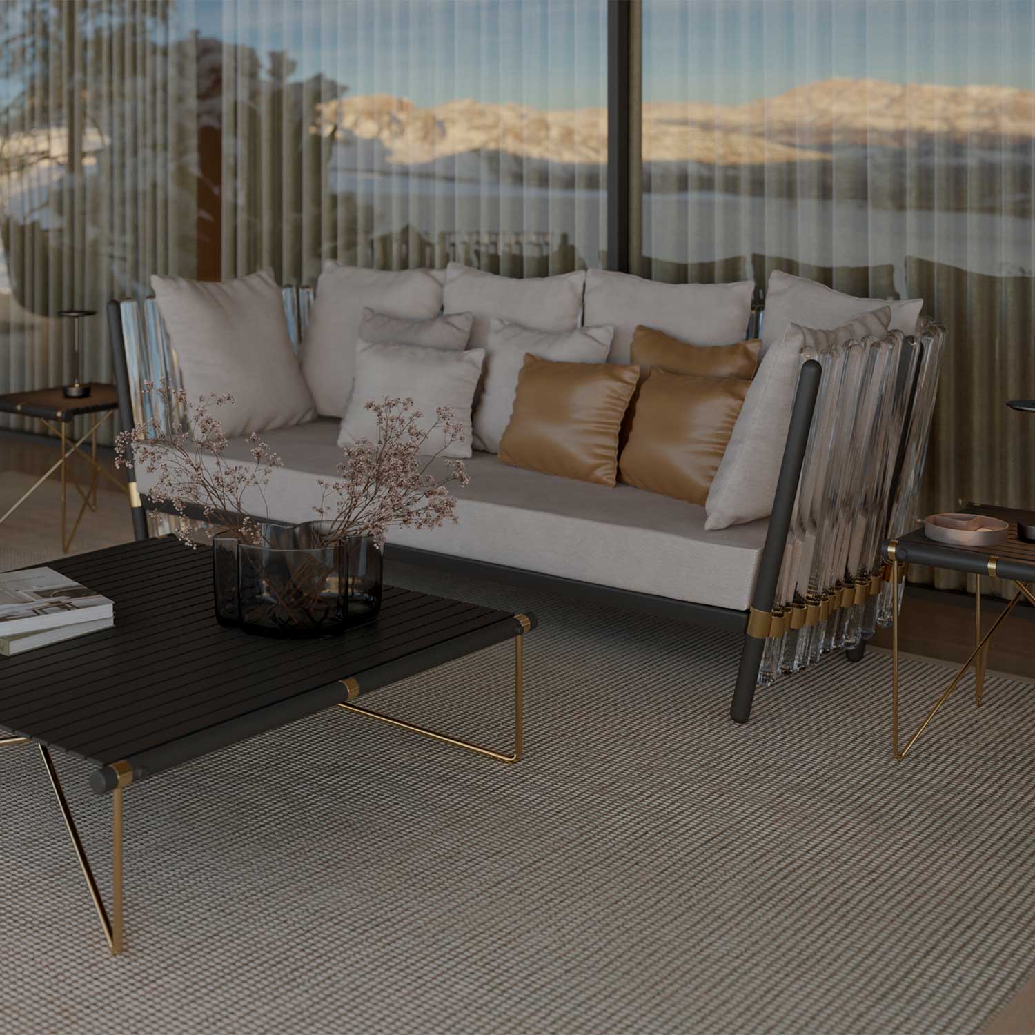 HOUDINI Sofa - Canapé d'extérieur design haut de gamme personnalisable