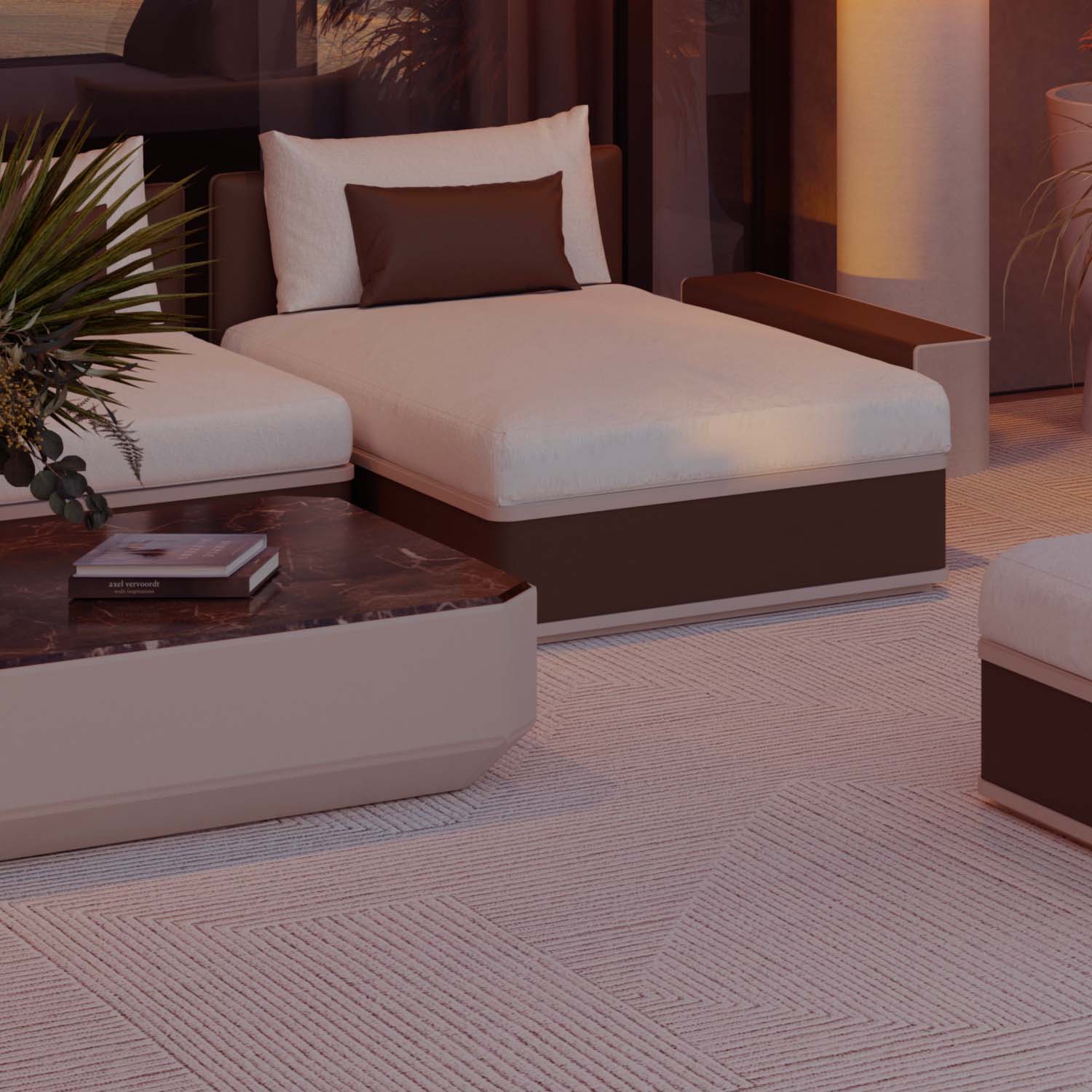 EVEN Coffee Table - Grande table basse d'extérieur design personnalisable