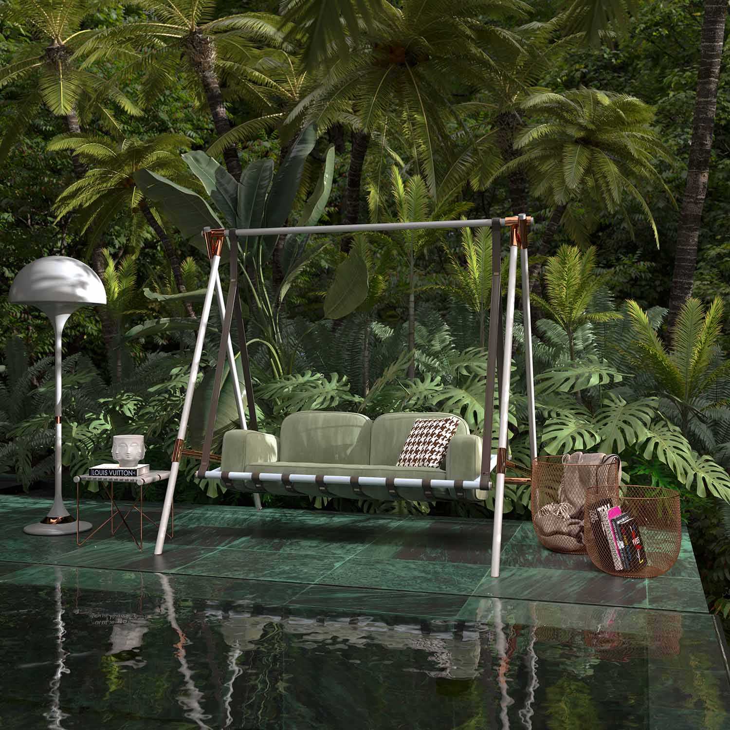 FABLE Swing Sofa - Canapé balançoire haut de gamme personnalisable