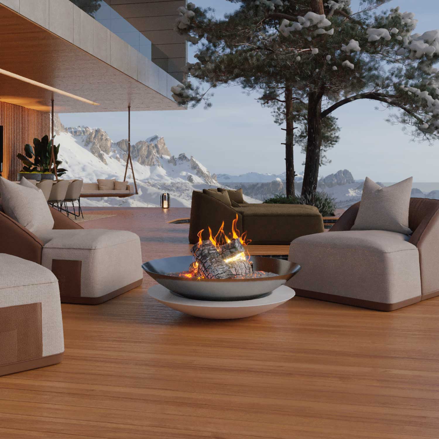 SPHERE - Braséro design haut de gamme personnalisable