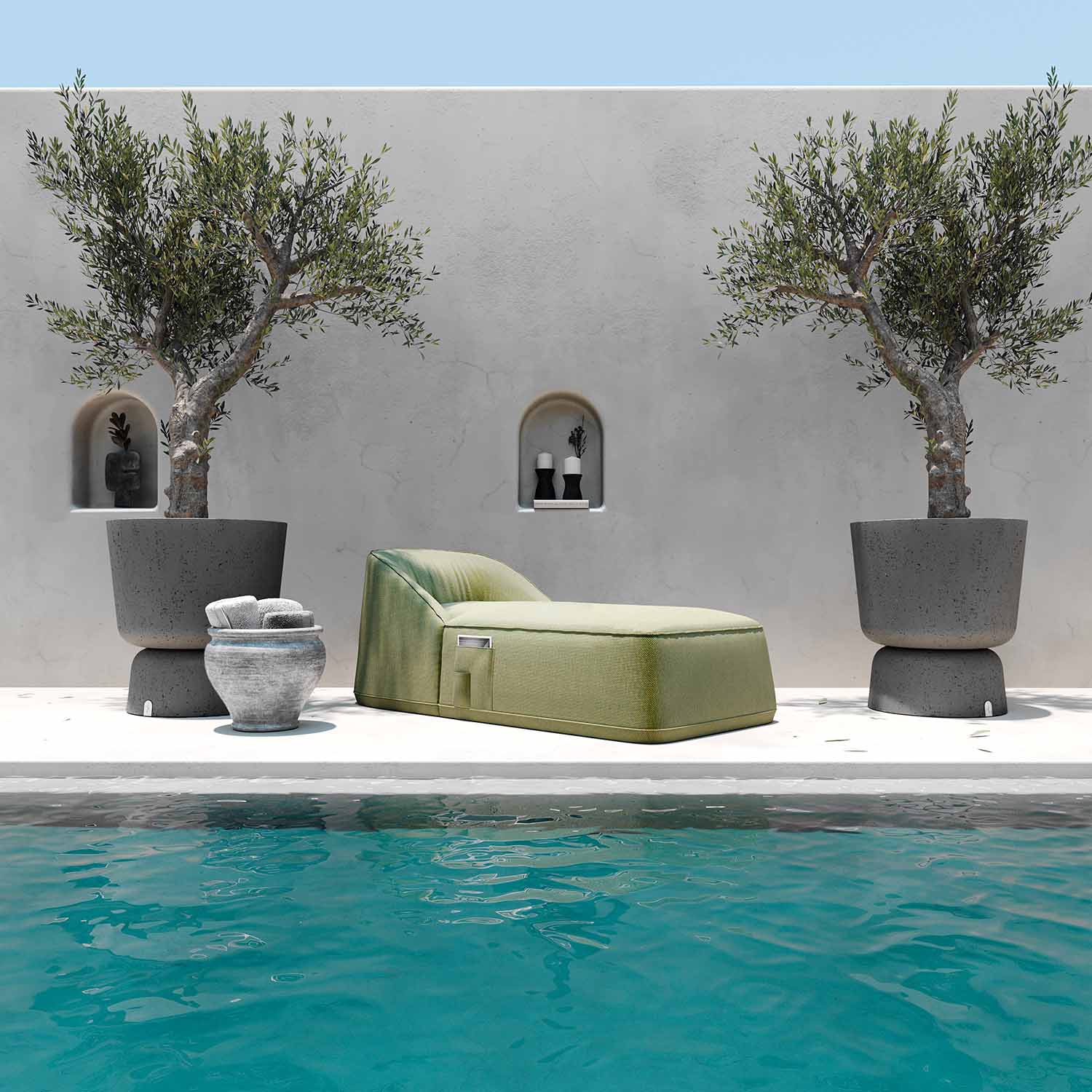 FLOW Sunbed - Bain de soleil en mousse haut de gamme personnalisable