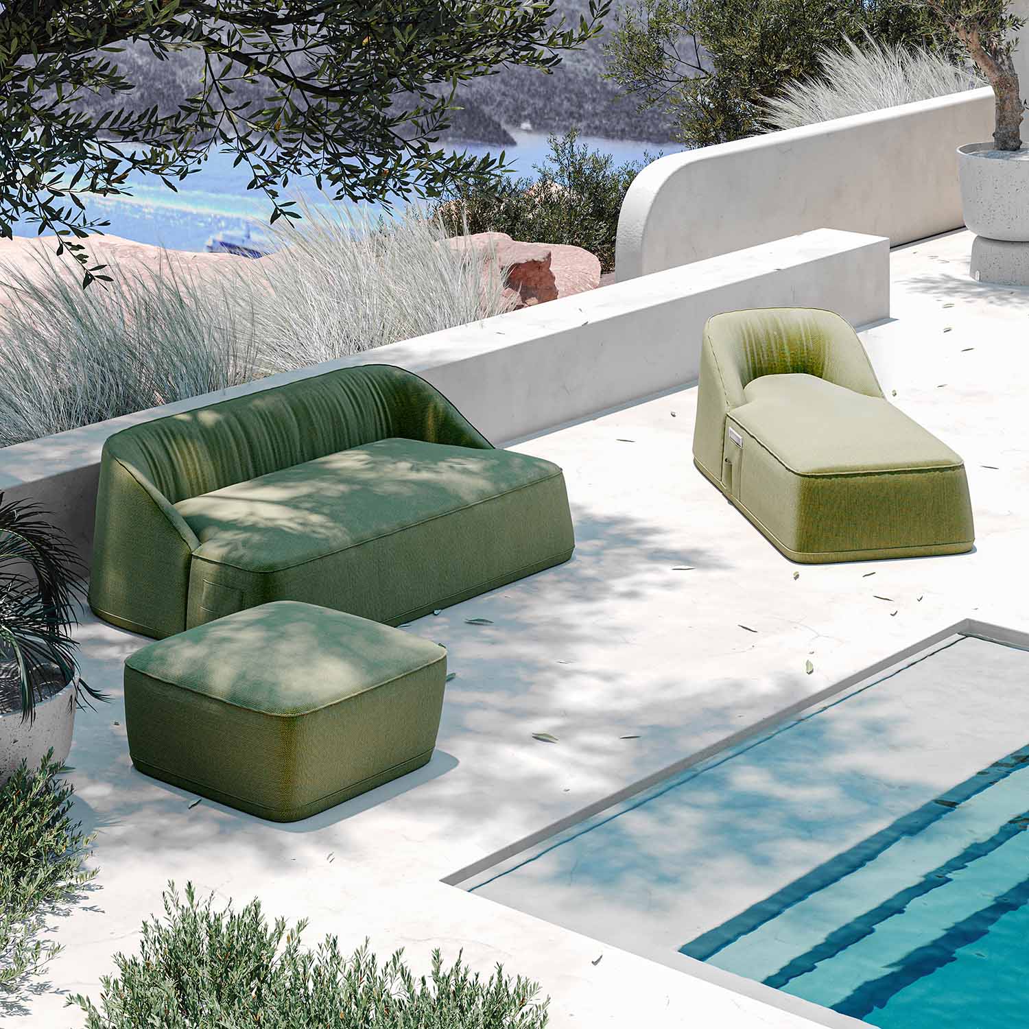 FLOW Sunbed - Bain de soleil en mousse haut de gamme personnalisable