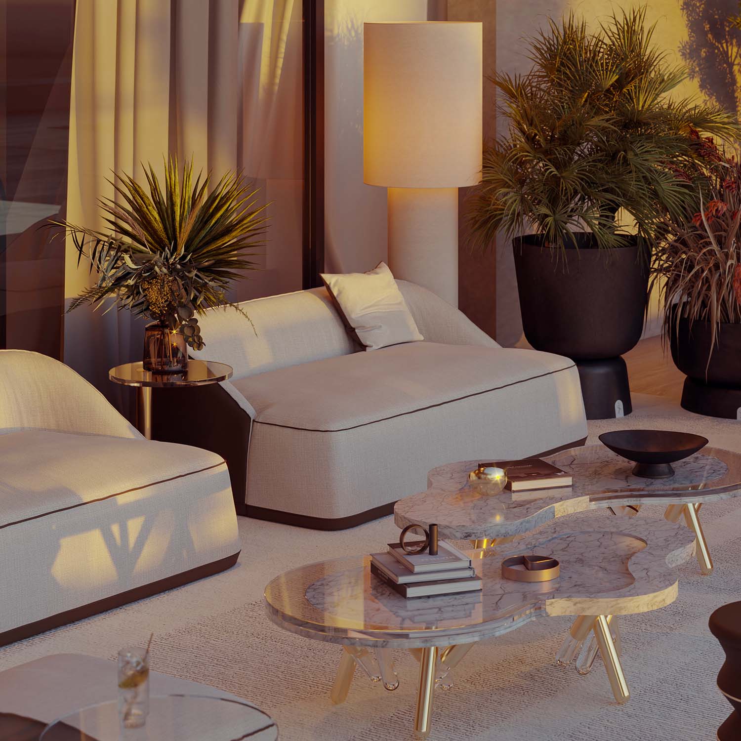 FLOW Sofa - Canapé d'extérieur en mousse haut de gamme personnalisable