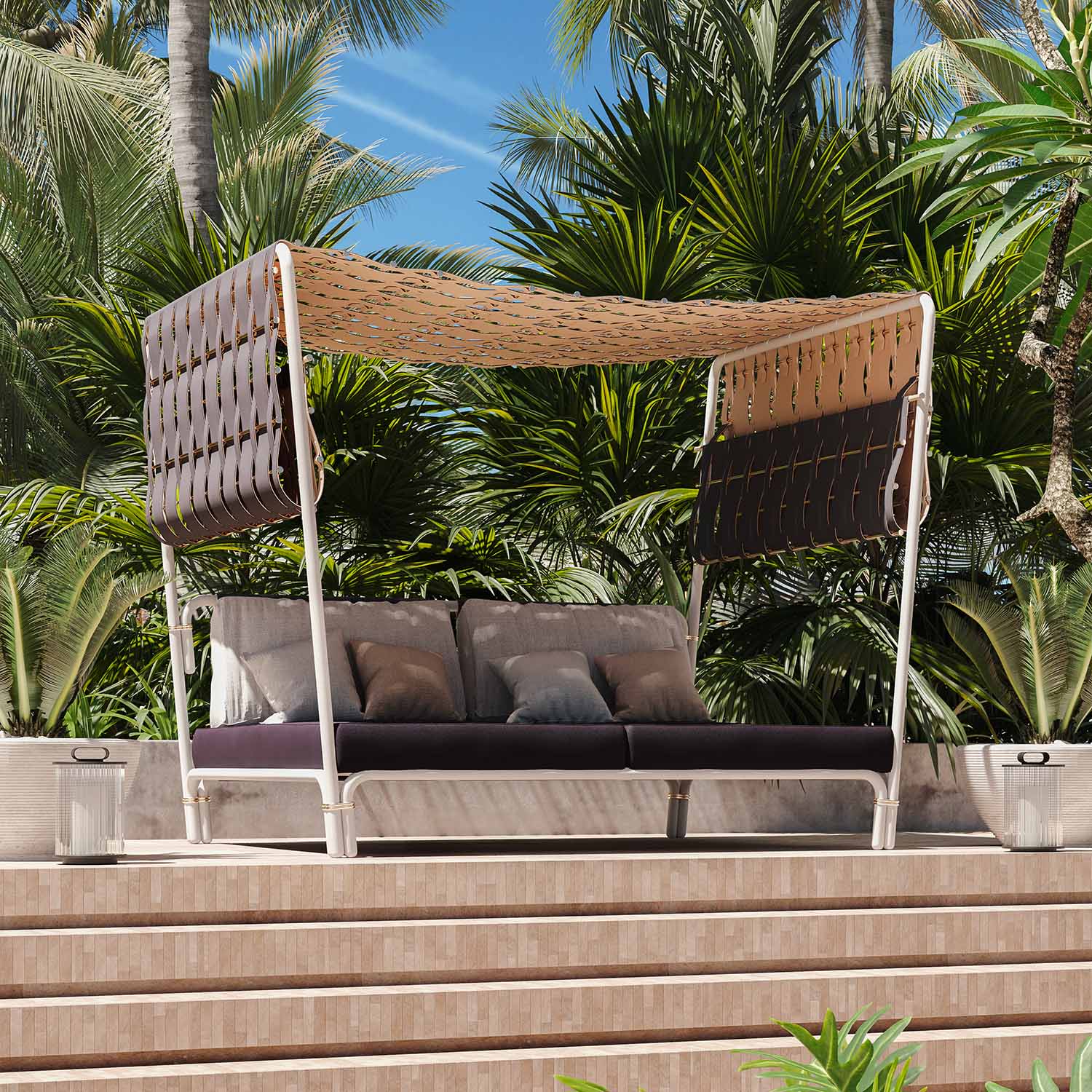 GUBUK Daybed - Lit de jour d'extérieur haut de gamme personnalisable