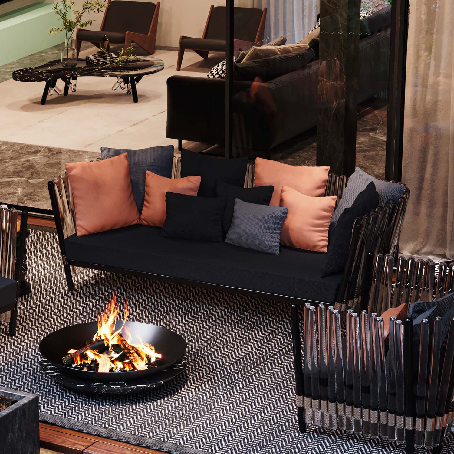 HOUDINI Sofa - Canapé d'extérieur design haut de gamme personnalisable