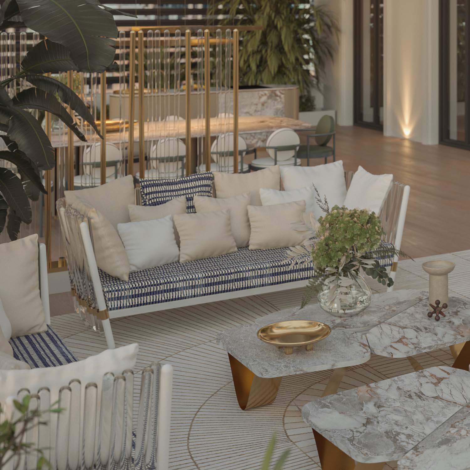 HOUDINI Sofa - Canapé d'extérieur design haut de gamme personnalisable