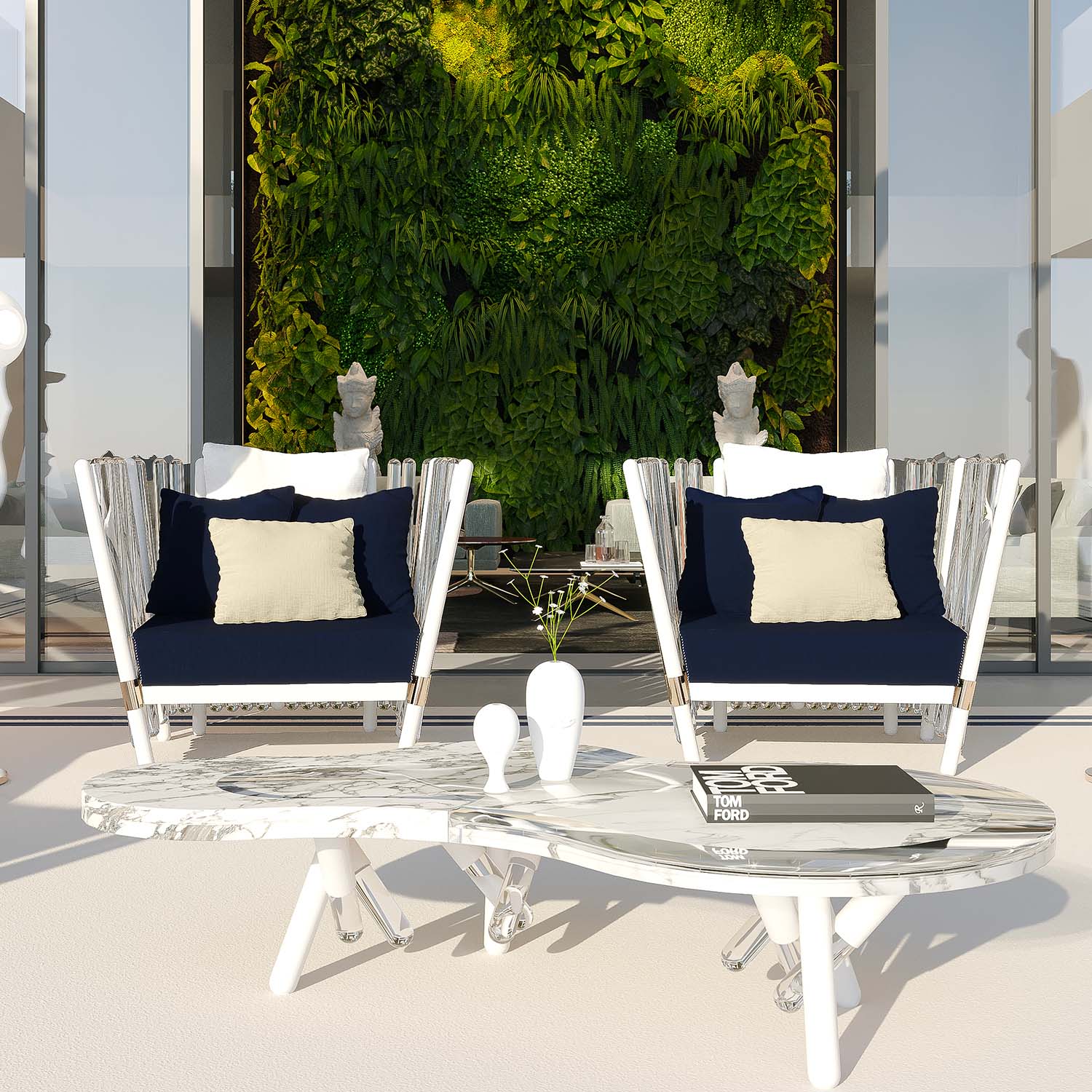 HOUDINI Armchair - Fauteuil d'extérieur design haut de gamme personnalisable