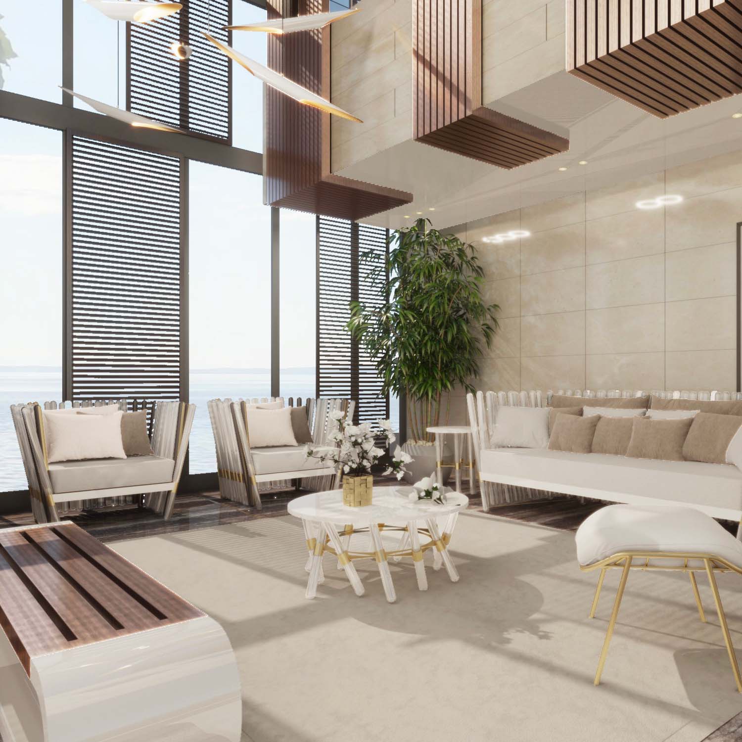 HOUDINI Coffee Table - Table basse d'extérieur haut de gamme personnalisable