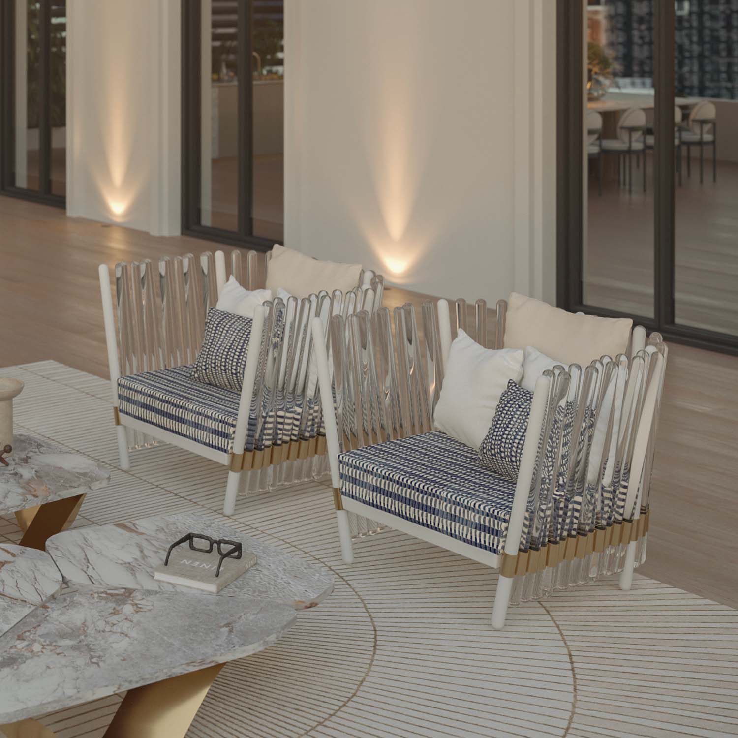 HOUDINI Armchair - Fauteuil d'extérieur design haut de gamme personnalisable