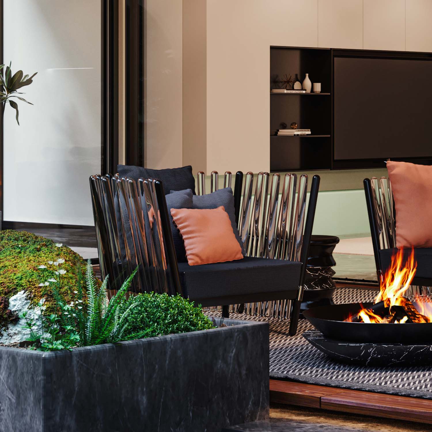 HOUDINI Armchair - Fauteuil d'extérieur design haut de gamme personnalisable