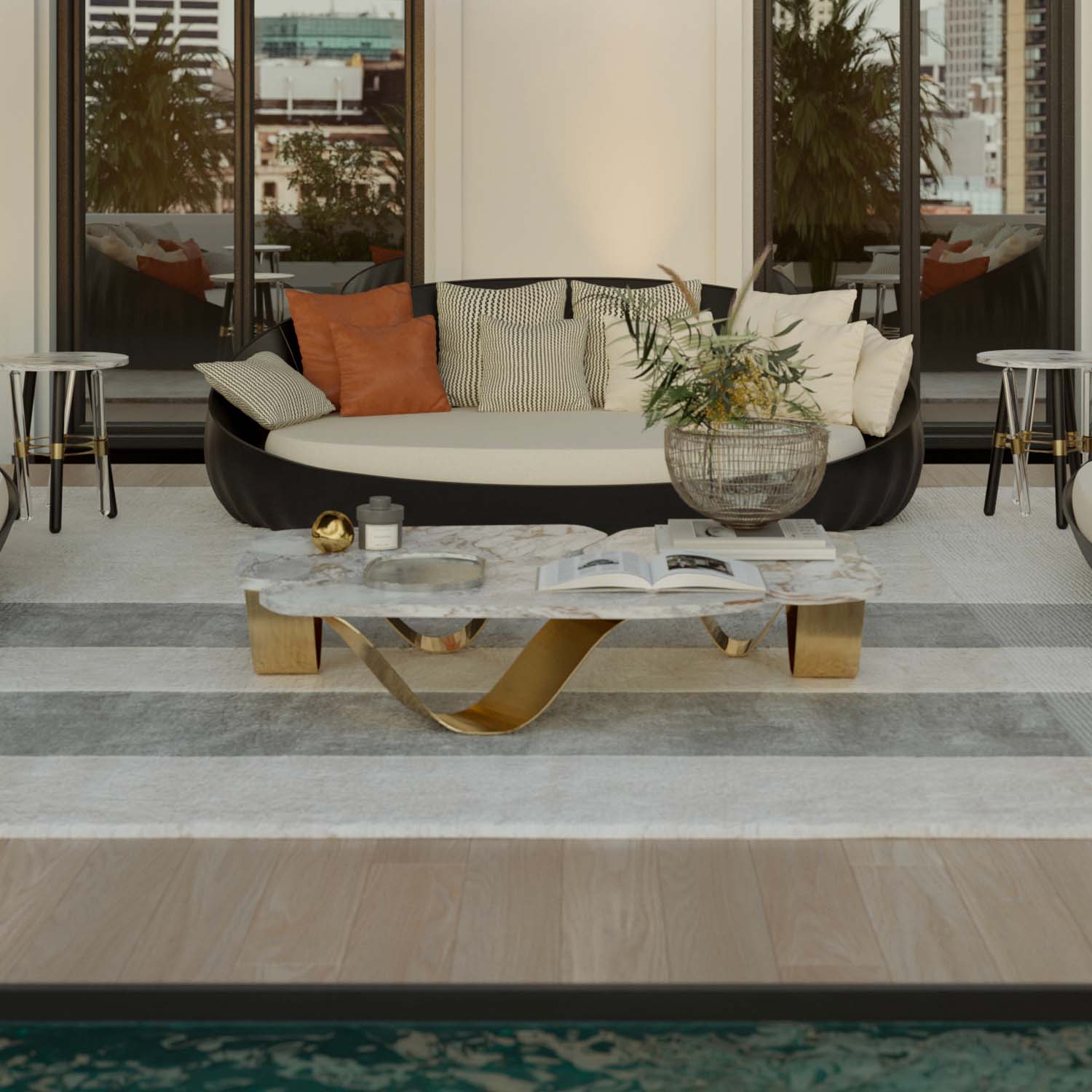 KAI Coffee Table - Table basse d'extérieur haut de gamme personnalisable