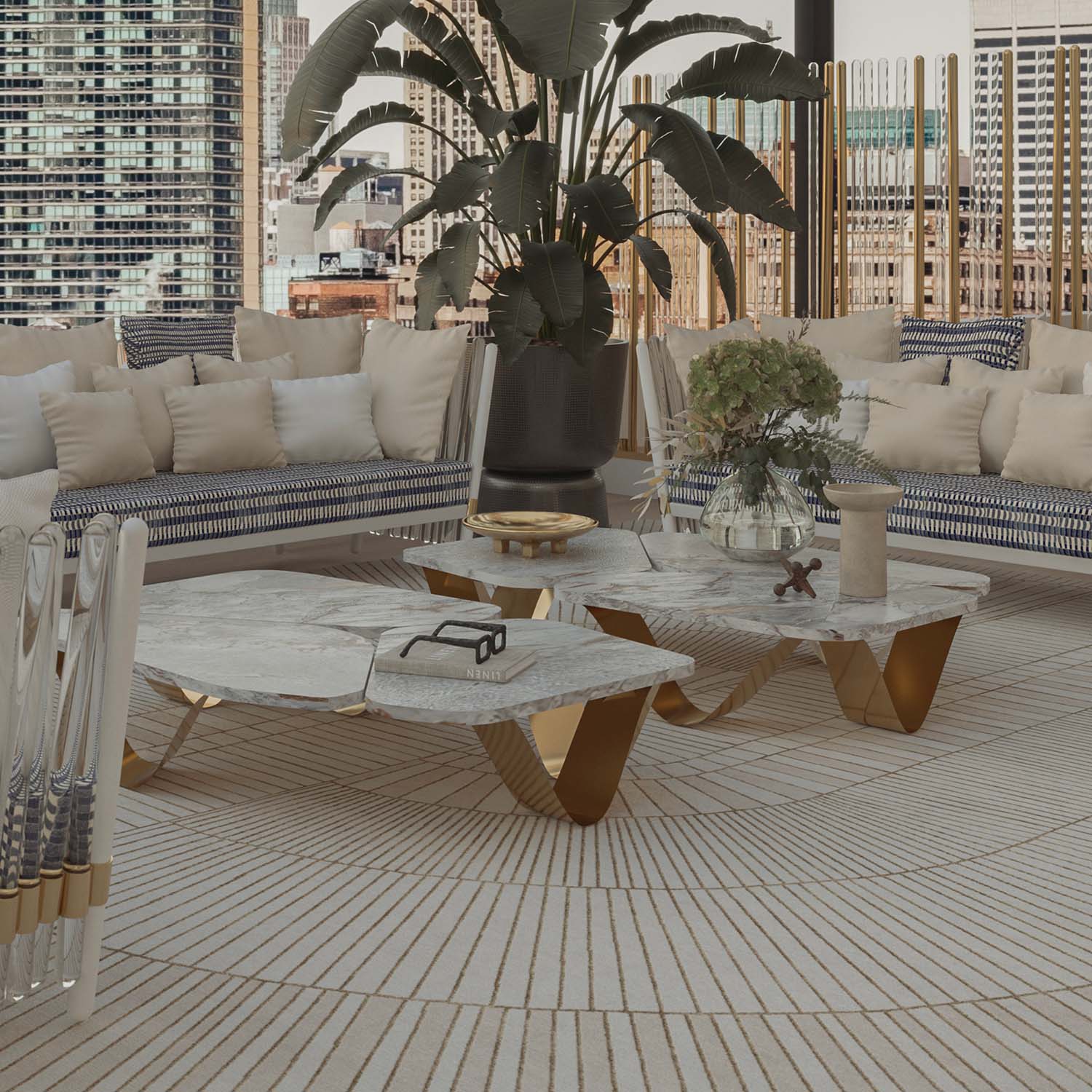 KAI Coffee Table - Table basse d'extérieur haut de gamme personnalisable