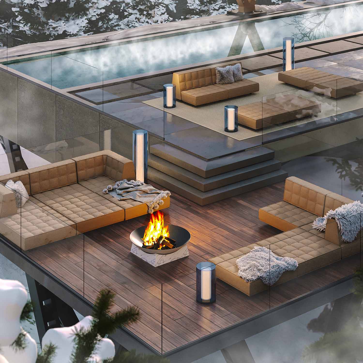 MO Modular Sofa - Canapé modulable d'extérieur haut de gamme personnalisable