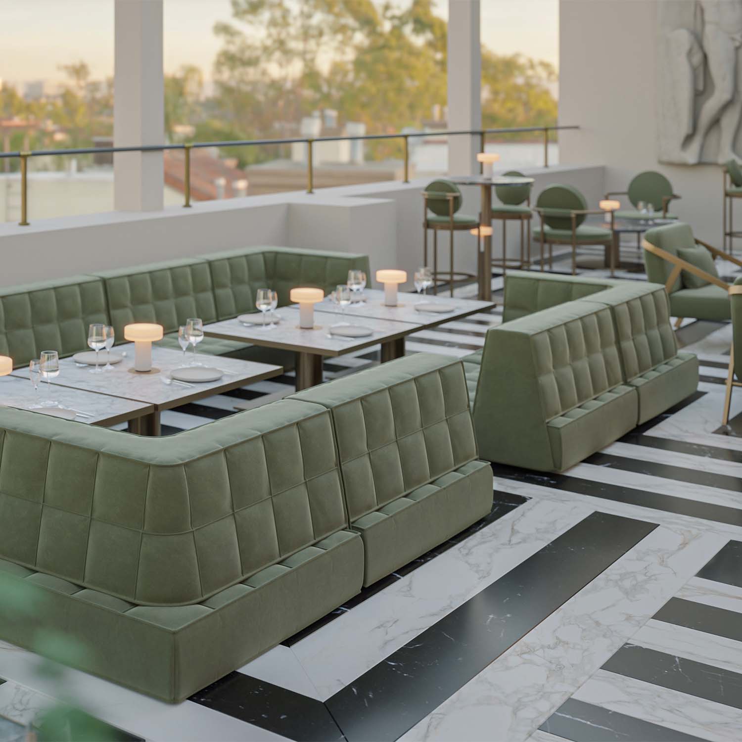 MO Modular Sofa - Canapé modulable d'extérieur haut de gamme personnalisable