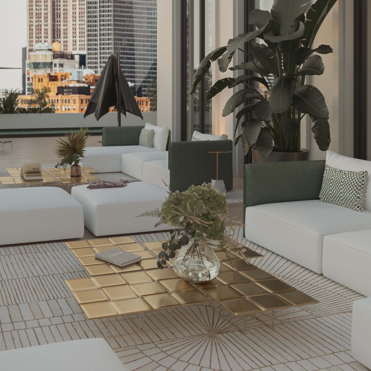 MO Coffee Table - Table basse d'extérieur haut de gamme personnalisable