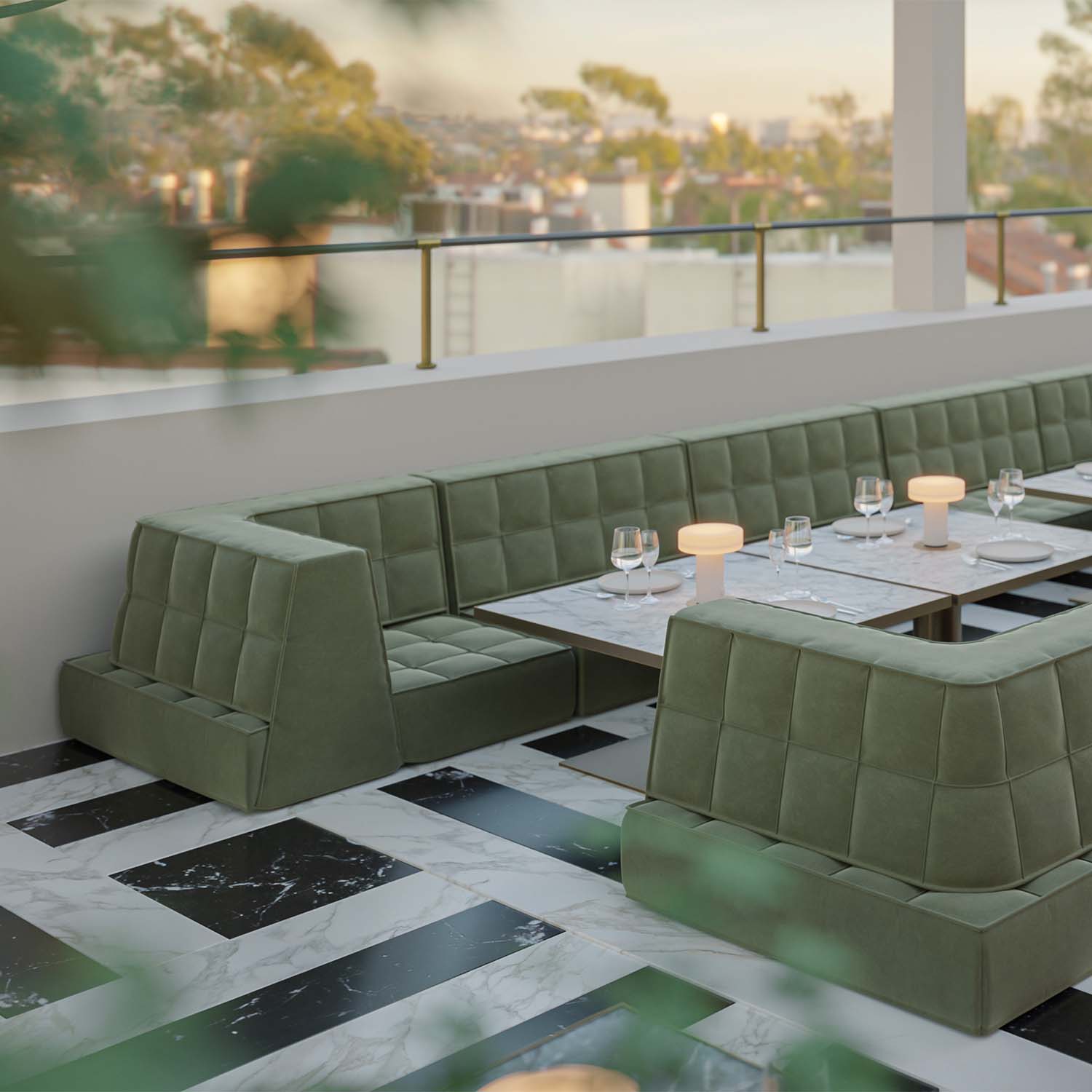 MO Modular Sofa - Canapé modulable d'extérieur haut de gamme personnalisable